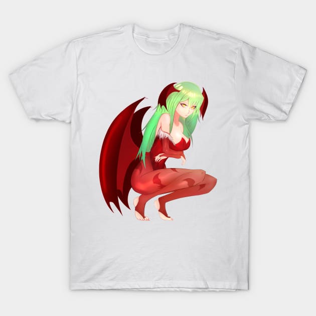 Morrigan Red T-Shirt by SolidStro